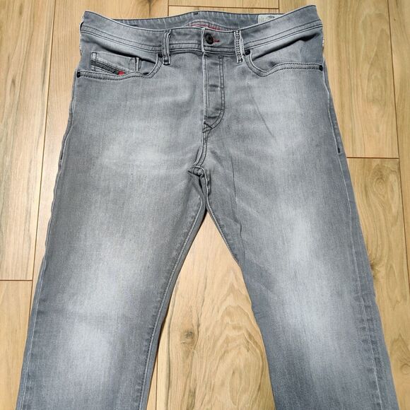 Diesel Jeans Gray Mens TAG 32 x 32 (34X30) Buster Grey Stretch Reg Slim Tapered - Picture 16 of 16